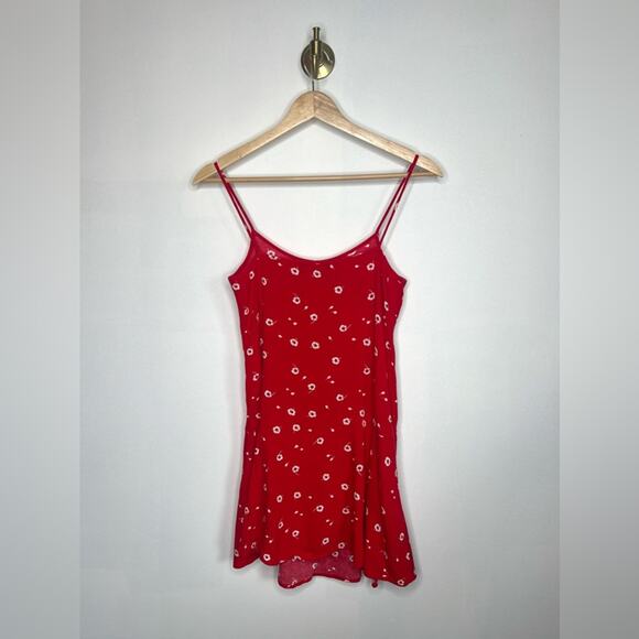 Mango Basic Red Flower Mini Dress - Picture 4 of 4